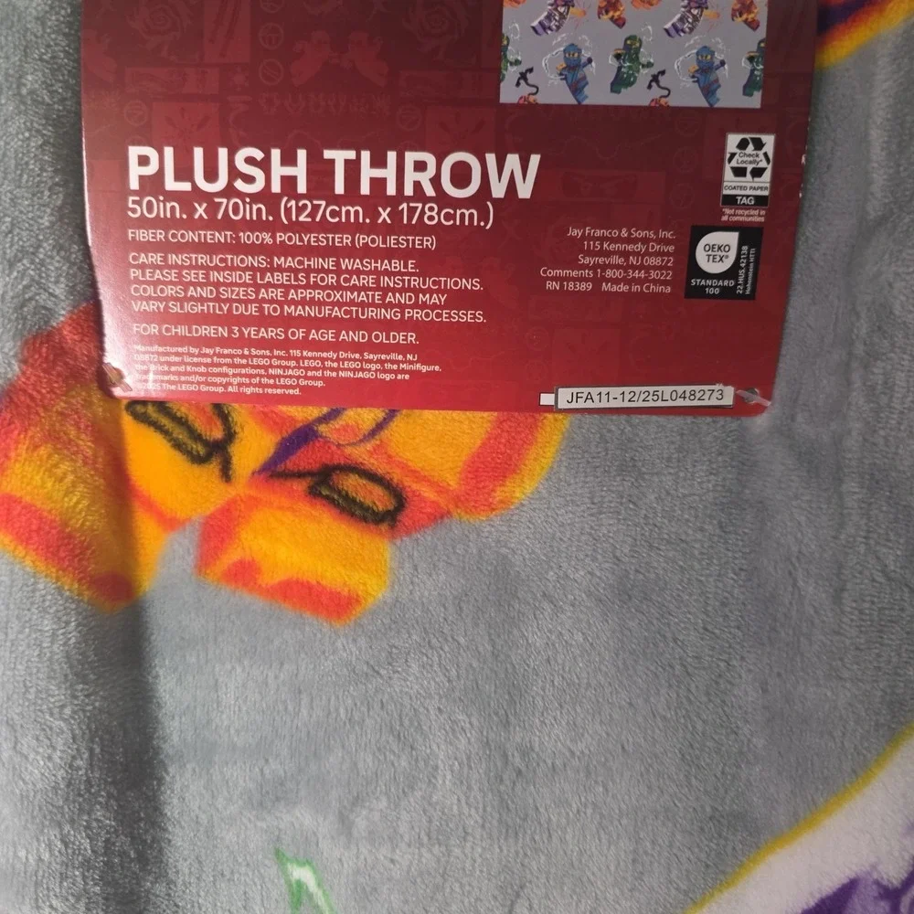 LEGO Ninjago Dragons Rising‎ Plush Throw Blanket 50